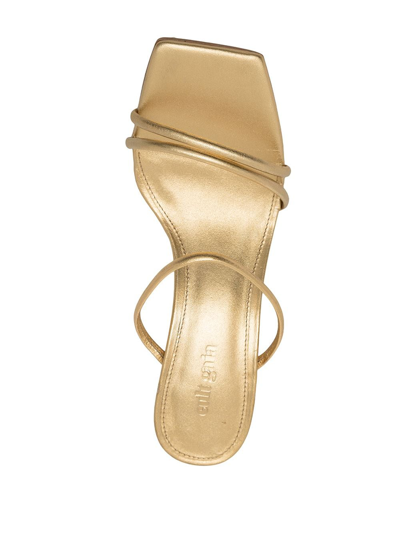 Shop Cult Gaia Lydia 70mm Open-toe Sandals In Gold