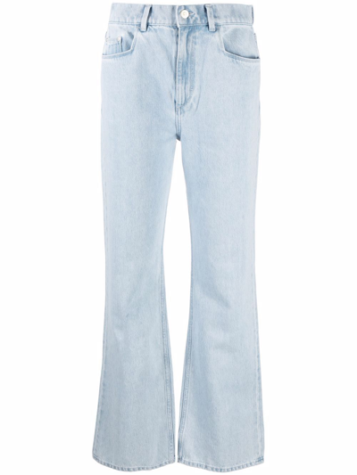 Shop Wandler Flared-leg Jeans In Blue