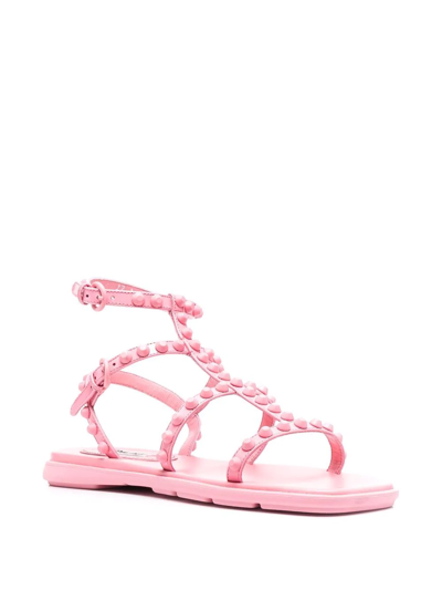 Miu Miu Studded Gladiator Sandals In Rosa