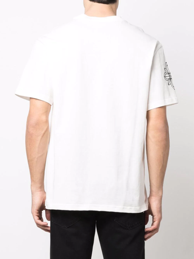 Shop John Richmond Logo-print T-shirt In Weiss