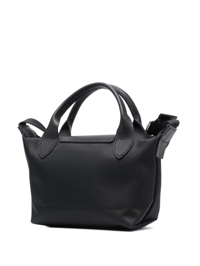 Longchamp Xs Le Pliage Energy Top Handle Bag In Black
