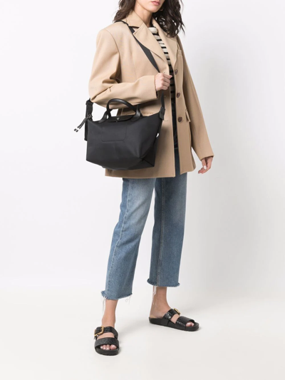 Longchamp Le Pilage Energy Top Handle Shoulder Bag In Black