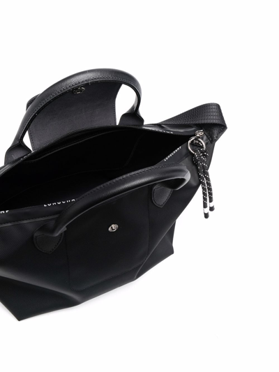 Longchamp Le Pilage Energy Top Handle Shoulder Bag In Black