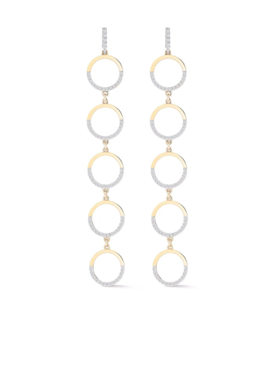 Mateo 14kt Yellow Gold Fivetier Halfmoon Diamond Earring In Gold