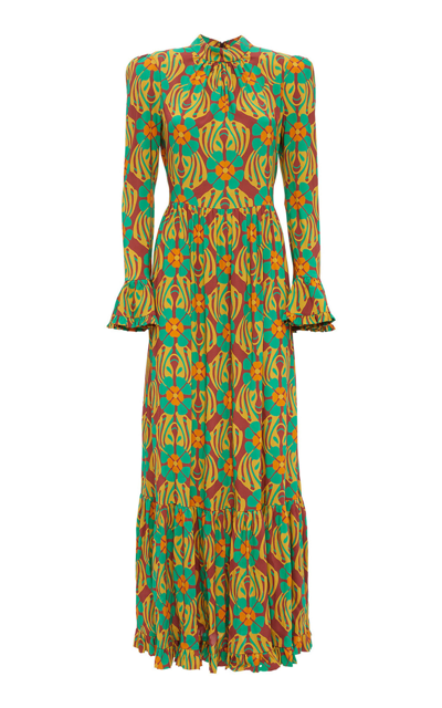Shop La Doublej Women's Visconti Printed Maxi Dress
