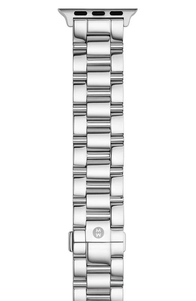 Shop Michele 20mm Apple Watch® Bracelet Watchband In Stainless