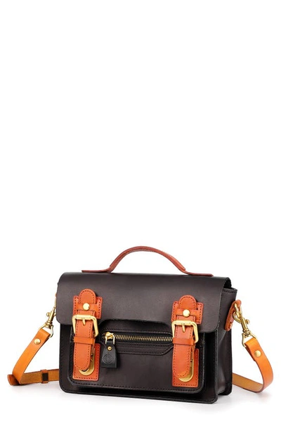Shop Old Trend Aster Mini Leather Satchel In Black