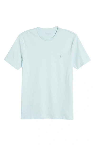Shop Allsaints Brace Tonic Crewneck T-shirt In Coastal Blue