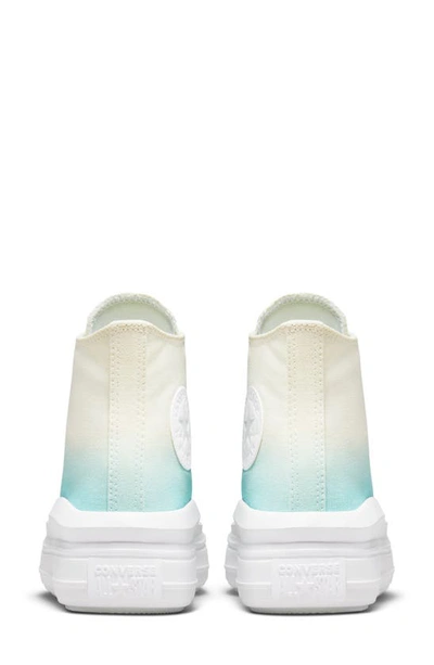 Shop Converse Chuck Taylor® All Star® Move High Top Platform Sneaker In Egret/ Light Dew/ White