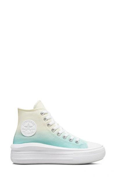 Shop Converse Chuck Taylor® All Star® Move High Top Platform Sneaker In Egret/ Light Dew/ White