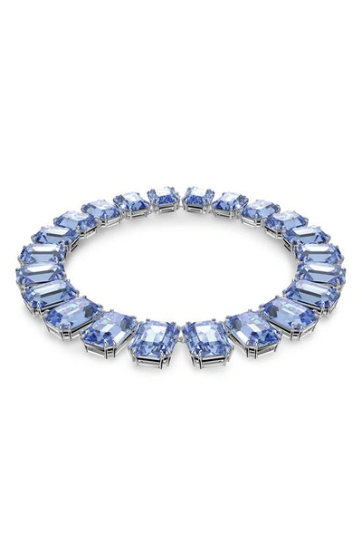 Shop Swarovski Millenia Crystal Collar Necklace In Light Sapphire