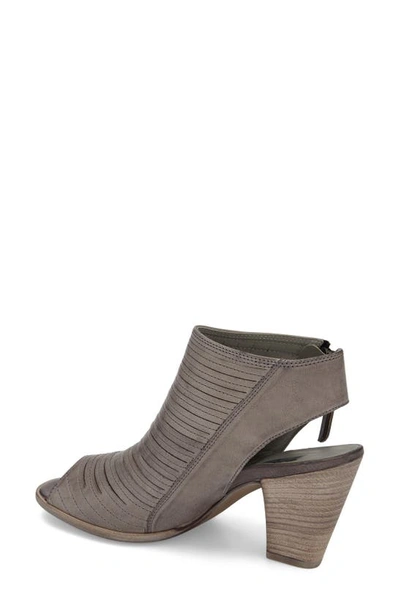 Shop Paul Green 'cayanne' Leather Peep Toe Sandal In Stone Leather