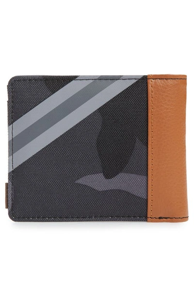 Shop Herschel Supply Co Roy Rfid Wallet In Night Camo/ Grey/ Black