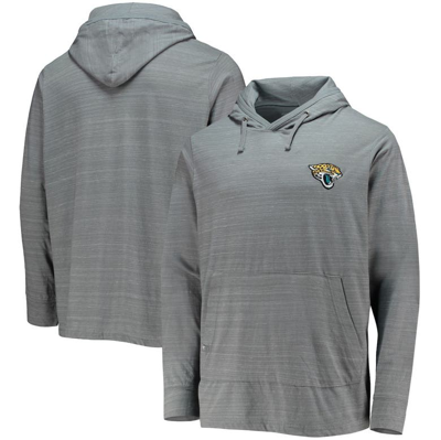 Shop Antigua Gray Jacksonville Jaguars Team Hoodie Long Sleeve T-shirt