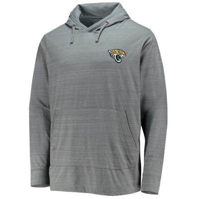 Shop Antigua Gray Jacksonville Jaguars Team Hoodie Long Sleeve T-shirt