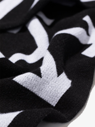 Shop Off-white Arrows Knitted Scarf In Black
