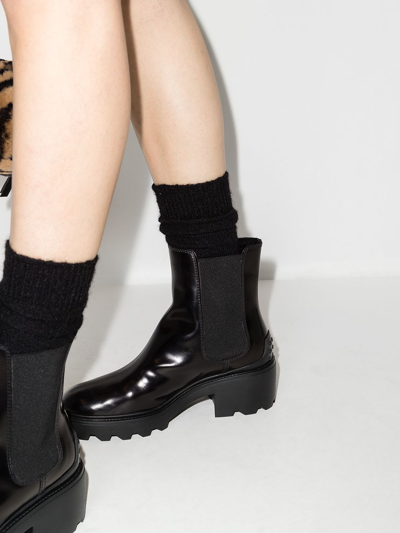 Tod's Carriage 60mm Chelsea Boots In Black
