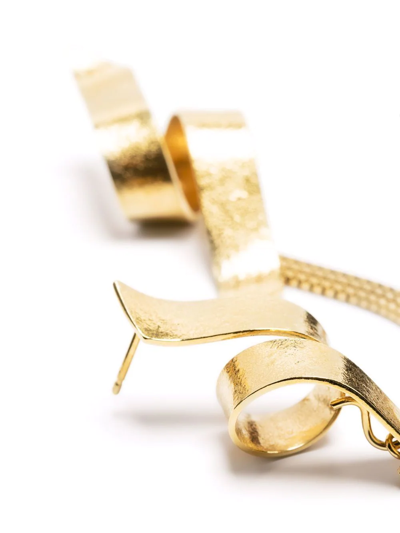 Wouters & Hendrix Swirl Chain-link Earrings In Gold