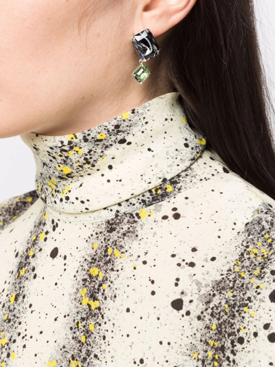 Shop Wouters & Hendrix Gem-embellished Stud Earrings In Silver