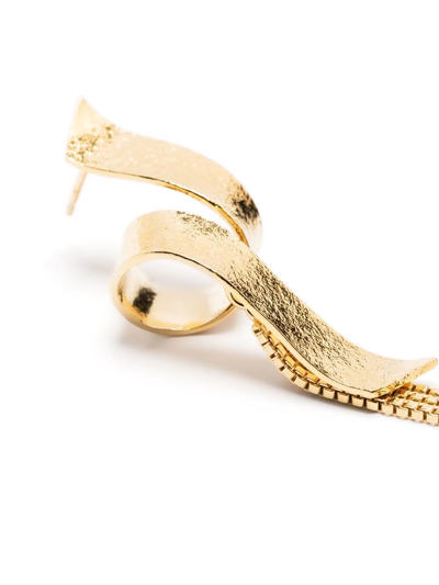Wouters & Hendrix Swirl Twisted Earrings In Gold