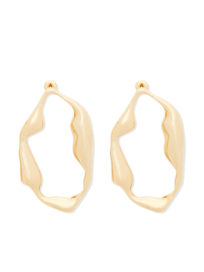 Ragbag Studio Gold-plated No. 12014 Hoop Earrings | ModeSens