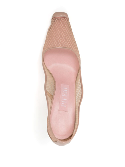 Piferi Tania 85mm Square-toe Pumps In Rosa