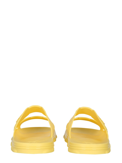 Shop Gcds Rubber Sandals In Yellow