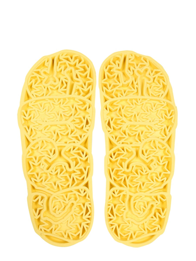 Shop Gcds Rubber Sandals In Yellow