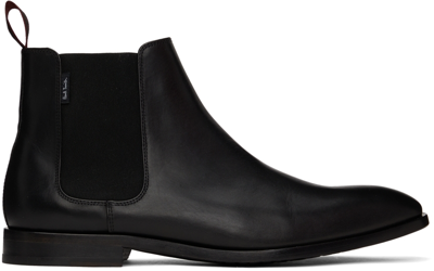 Shop Ps By Paul Smith Black Gerald Chelsea Boots In 79 Blacks