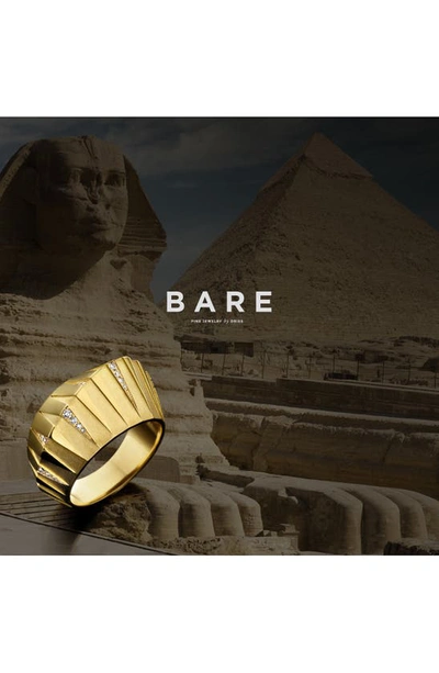Bare Thebes Pyramid Ring In Yellow Gold