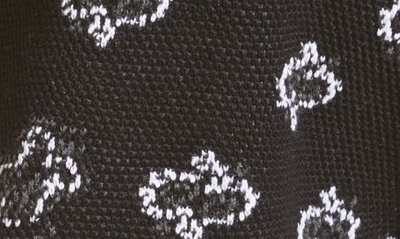 Shop Amiri Bandana B-ball Cotton & Cashmere Sweater Shorts In Black / Grey