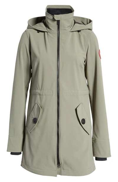 Shop Canada Goose Avery Water Resistant Hooded Softshell Jacket In Sagebrush-armoise