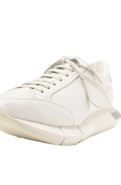 Shop Paloma Barceló Lisieux Sneaker In White/ Gesso-taupe