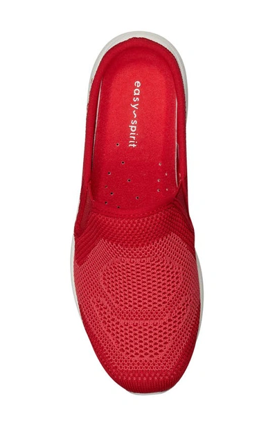 Easy Spirit Take Knit Slip-on Sneaker In Racing Red/ Hibiscus
