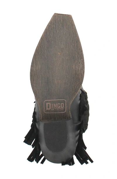 Shop Dingo Fringe Western Boot In Black