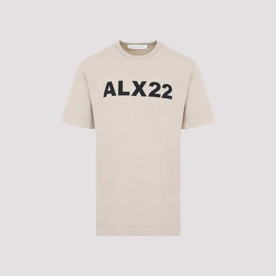 Shop Alyx Ss Cotton Logo T-shirt In Color: Beg Natural Dark