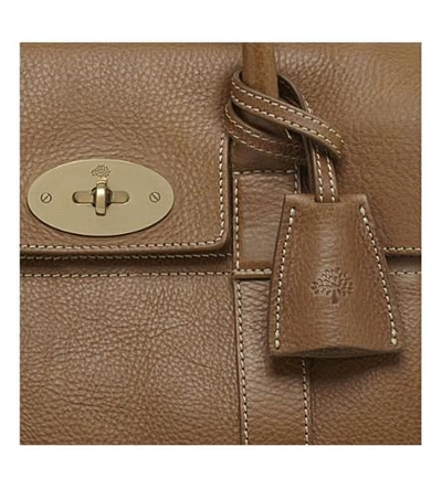 Shop Mulberry Small Bayswater Satchel In Oak
