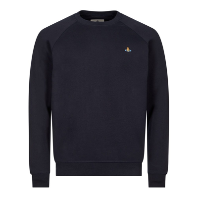 Shop Vivienne Westwood Raglan Sweatshirt In Navy