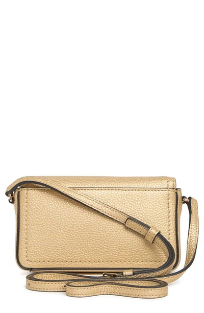 Shop Marc Jacobs Mini Crossbody Bag In Light Gold