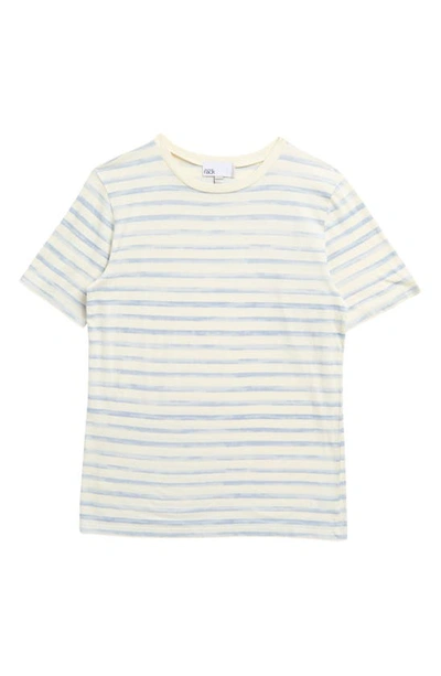 Shop Nordstrom Rack Kids' Graphic Print T-shirt In Ivory Washed Stripe