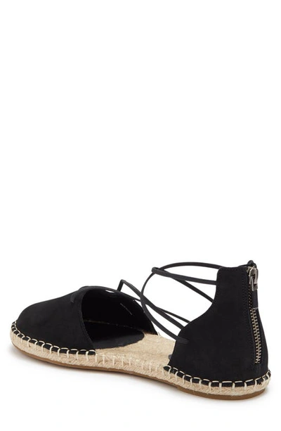 Eileen Fisher Lace-up Espadrille Sandal In Black