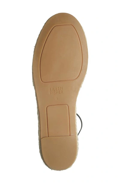 Eileen Fisher Lace-up Espadrille Sandal In Black