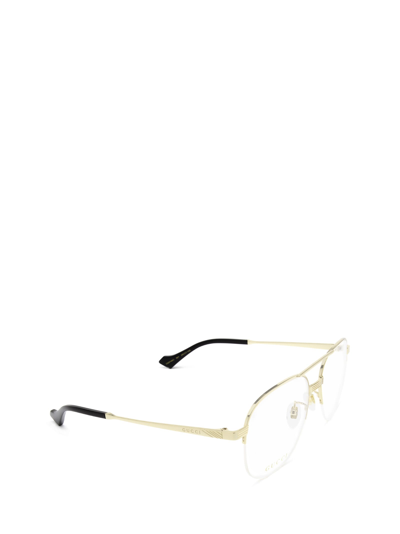 Shop Gucci Gg0745o Gold Glasses