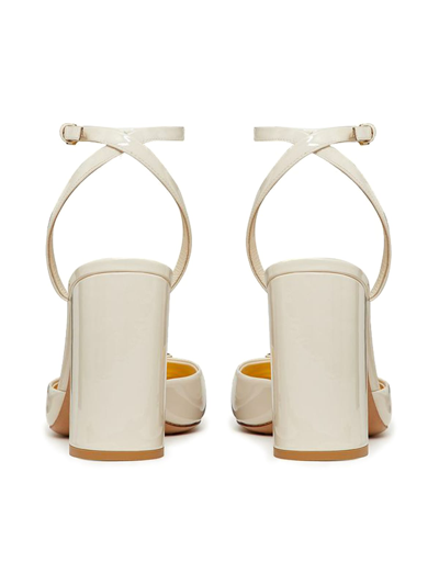Shop Valentino Ankle Strap T. 90 In Light Ivory