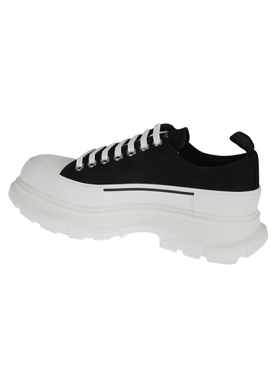 Shop Alexander Mcqueen High Platform Sneakers In Black/white