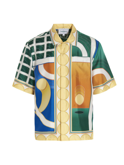 Shop Casablanca Reve De Tennis Shirt In Multicolor