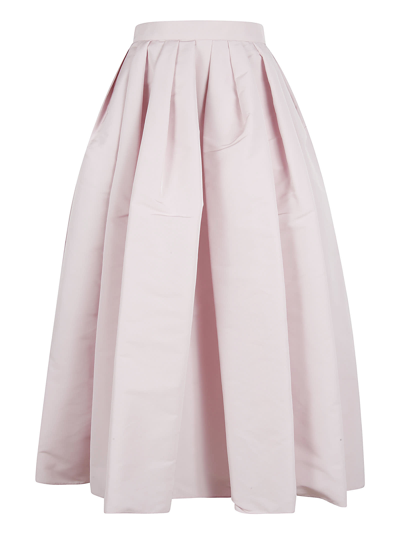 Shop Alexander Mcqueen Mid-length Wide Fit Skirt In Ice Pink
