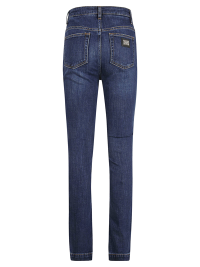 Shop Dolce & Gabbana Skinny Fit Jeans In Variante Abbinata