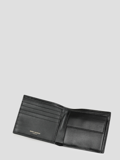 Shop Saint Laurent Tiny Monogram East/west In Black