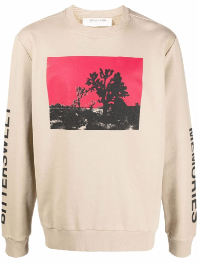 Shop Alyx Beige Cotton Sweatshirt